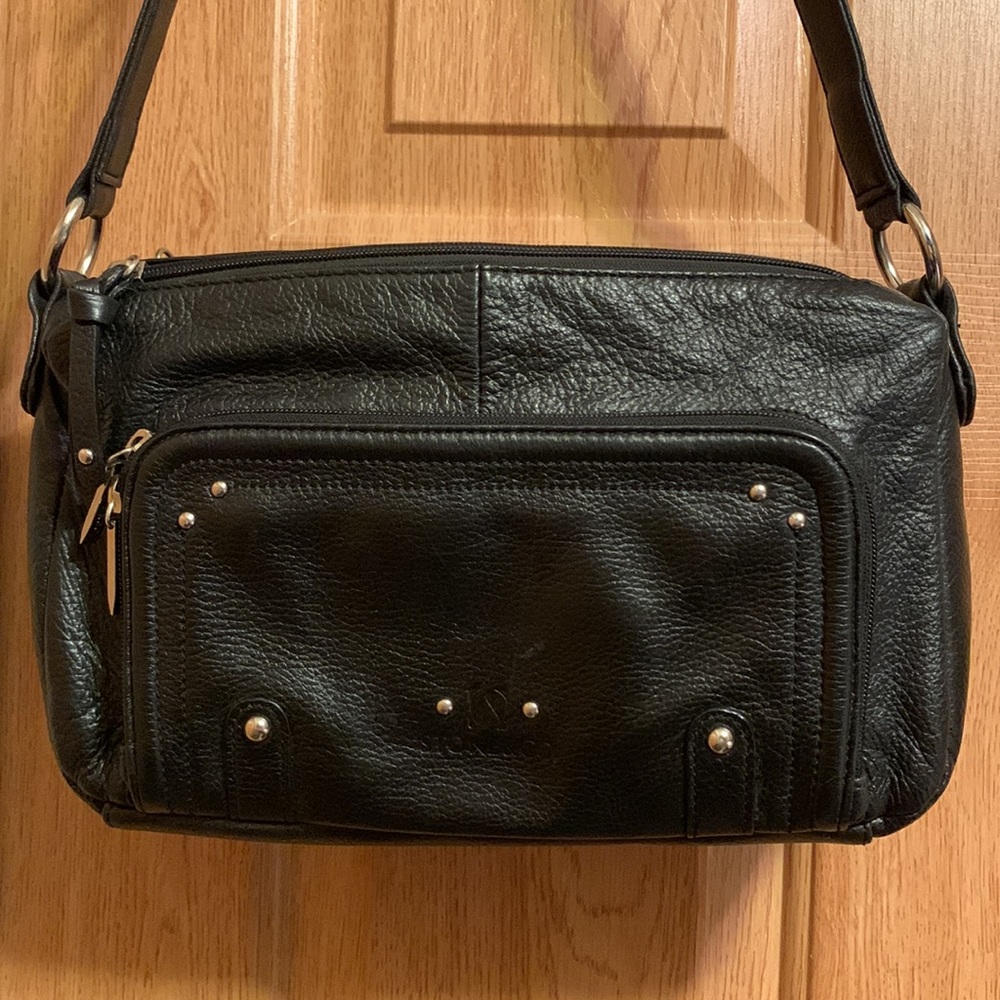 Stone & Co. Black Leather Shoulder Bag